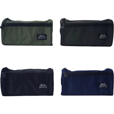 Несесер 2 ципа празен 21/11/8 см. 2348