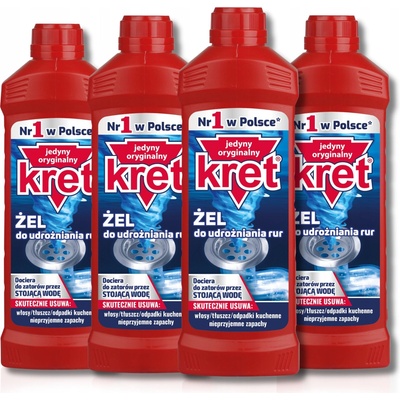 Kret gél na čistenie potrubí 4 l