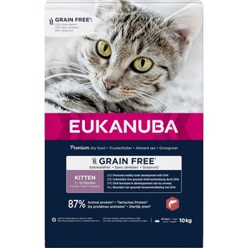 Eukanuba Kitten Grain Free bohaté na lososa 10 kg