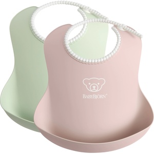 BabyBjörn Лигавник BabyBjorn - Powder Green/Pink, 2 броя (0202-046343A) - ozone