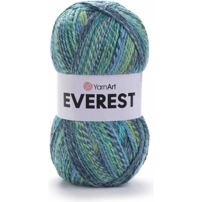 Yarn Art příze Everest 7049 variace modré a zelené