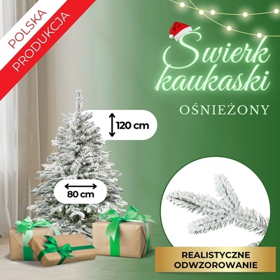 Springos CT0222 LUXUSNÝ ZASNEŽENÝ SMREK 120 CM