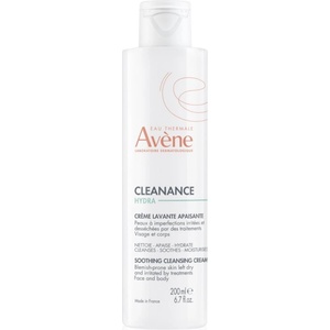 Eau Thermale Avène Cleanance Hydra успокояващ почистващ крем за кожа, която е суха и раздразнена от медикаментозно лечение на акне 200ml