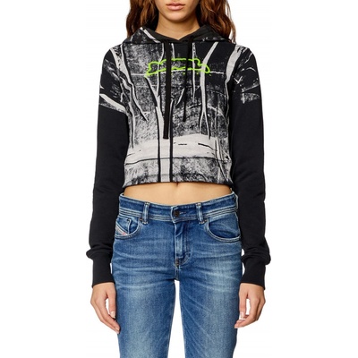Diesel F-Slimmy-Hood Sweat-Shirt biela