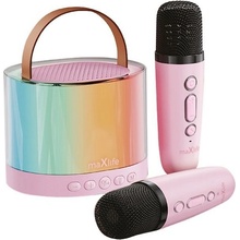 Maxlife MXKS 200 Bluetooth karaoke sada ružová