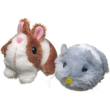 Camon Котешки играчки - вибриращи зайче и мишка 7 см 1 брой