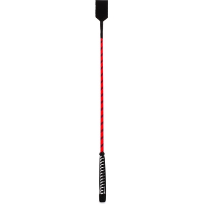 Devil Sticks Nylon Stick with Neon Strip & Goat Kid Leather Handle Nubuck Leather Top 71cm Red