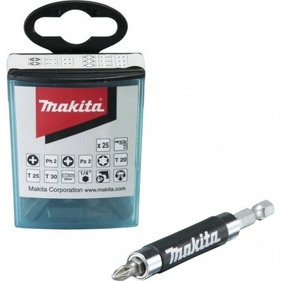 Makita Magnetický držiak bitov s posuvným puzdrom 1/4" 80 mm, 25 ks B-48773