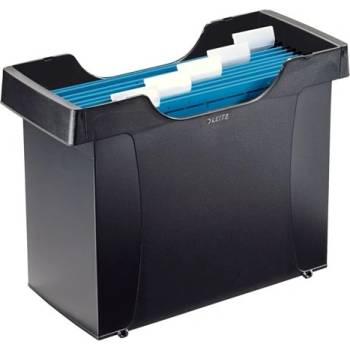КОНТЕЙНЕР ЗА ВИСЯЩИ ПАПКИ leitz + 5 ПАПКИ ЧРН