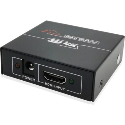 Tendtop TTSP01, 1x HDMI вход, 2х HDMI изход, 4K, 30Hz, 5Vdc, 1A, метален, Черен (TTSP01)