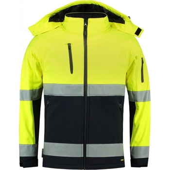 Tricorp T52 Bi color EN ISO 20471 Softshell Softshellová bunda unisex fluorescenční žlutá