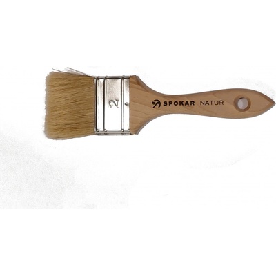 SPOKAR Štětec plochý 9020 NATUR, dřevěné držadlo, 2"