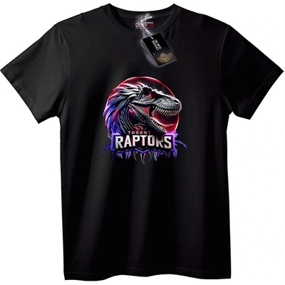 NOONEBRAND Торонто Репторс Дино Т-Шърт - 2XL, Black