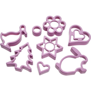 Image 1 of Fackelmann Комплект форми за тесто Fackelmann 42927, 8 бр, Лилав (42927)