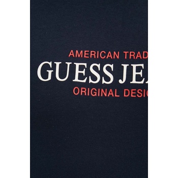 Guess Jeans Памучна тениска Guess Jeans в тъмносиньо с принт M4YI42 K8FQ4 (M4YI42.K8FQ4)