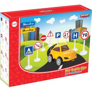 Pilsan Мини пътни знаци Pilsan 03273, 16 броя