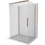 Mexen Rox-3S 3-стенна разтегателна душ кабина 115 x 100 см, прозрачна, розово злато - 8C2-115-100-60-00-3S (8C2-115-100-60-00-3S)