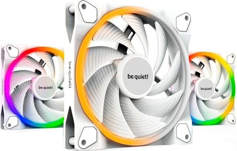 be quiet! Light Wings White 140mm PWM ARGB 3-pack BL102