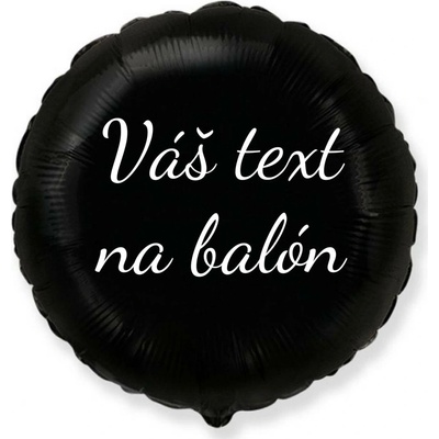Personal Godan Fóliový balón s textem Černý kruh 45 cm