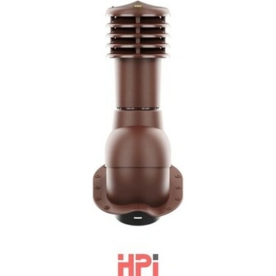 HPI Odvětrávací set 125/110 nízký profil pro plechové tvarované krytiny hnědý