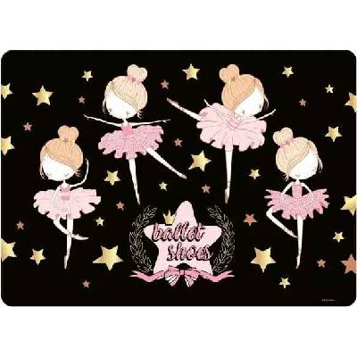 Derform Laminovaná oboustranná podložka Baletky 40x28,5 cm