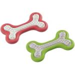 Ferplast Feplast Dog Bone - Гумена играчка за кучета за зъби във формата на кокал - 10 см. /червен, зелен/
