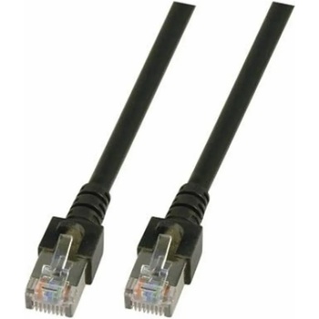 RJ45 Patch cable SF/UTP, Cat. 5e, PVC, CCA, black (K5456.1)