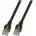 RJ45 Patch cable SF/UTP, Cat. 5e, PVC, CCA, black (K5456.1)