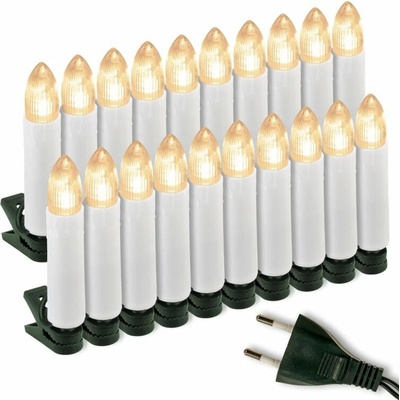 D05960 Nexos Klasické svíčky na vánoční strom teple bílá – Zbozi.Blesk.cz