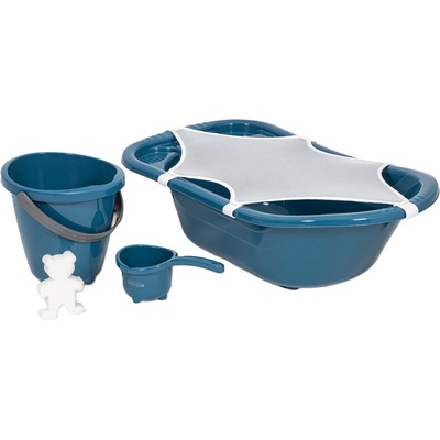 BabyJem Бебешки комплект за баня BabyJem - 5 части, Indigo Blue (439)