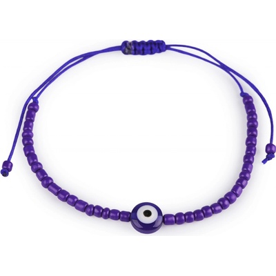Prima-obchod Náramek shamballa Alláhovo oko, barva 6 borůvková 120555