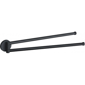 Mexen Remo двоен въртящ се закачалка за кърпи, черен - 70507255-70 (70507255-70)