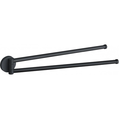 Mexen Remo двоен въртящ се закачалка за кърпи, черен - 70507255-70 (70507255-70)
