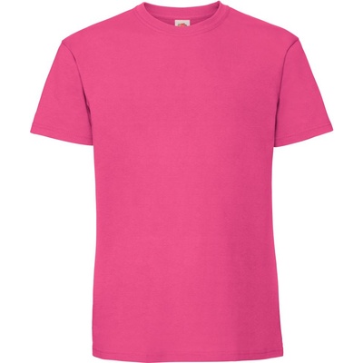 Fruit of the Loom iconic 195 t / Мъжка тениска от плътен памук - цвят фуксия l (16142231003)