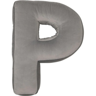 Betty’S Home Sametové písmeno Silver Grey P