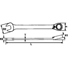 Teng Tools očkoplochý ráčnový klíč 13mm 109720607