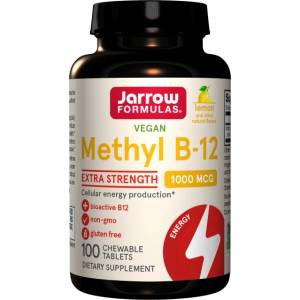 Jarrow Formulas Methyl B-12 1000 mcg [100 Подезични таблетки ] Лимон