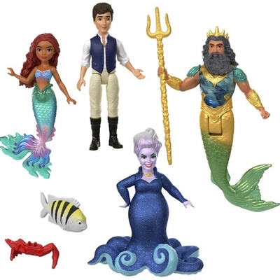 Mattel TLM SADA 6KS MALÝCH PANENEK MALÁ MOŘSKÁ VÍLA S KAMARÁDY