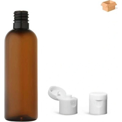 Via Plastová lahvička hnědá s bílým dávkovacím víčkem 100 ml 400 ks