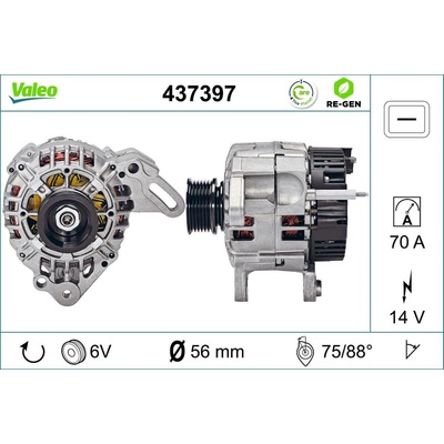 Alternátor VALEO 437397