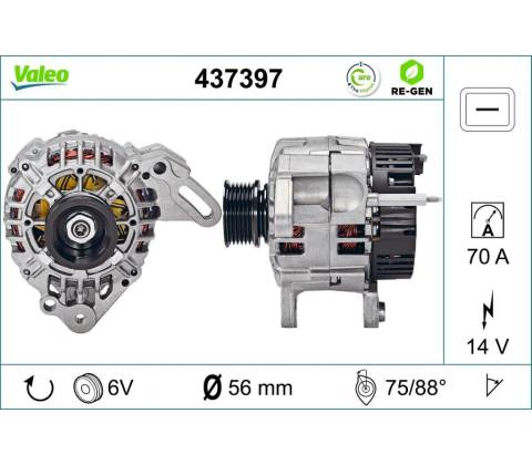 Alternátor VALEO 437397
