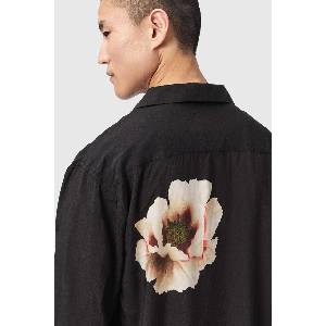 AllSaints риза мъжка от вискоза FLORAISON LS SHIRT (M045SF)