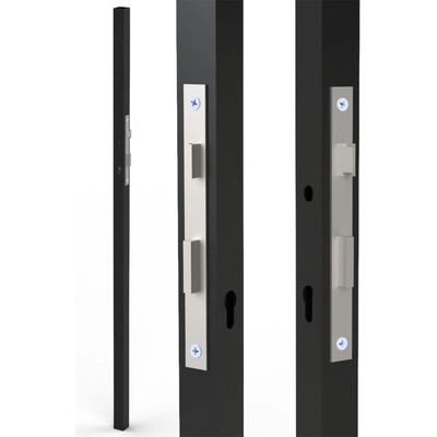 Profil 40x40x2mm H-1500mm se zámkem ZM90/40H, levý