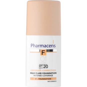 Pharmaceris F-Fluid Foundation intenzivně krycí make-up s dlouhotrvajícím efektem SPF20 1 Ivory For All skin Types with Imperfections 30 ml