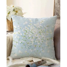 Minimalist Cushion Covers Modrá s prímesou bavlny Blossom 55 x 55 cm