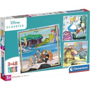 Clementoni Детски пъзел Clementoni от 3 x 48 части - Класиките на Дисни (вариант 2) (25302) - ozone
