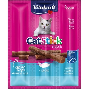 Vitakraft Cat Stick Classic - сьомга 3 бр