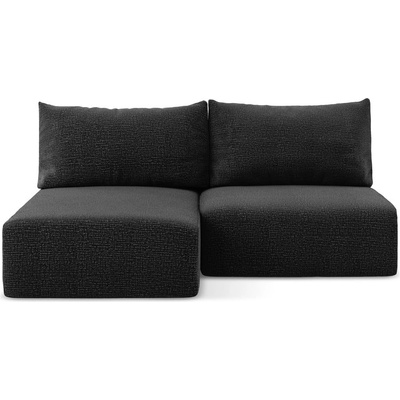 makamii Черен разтегателен ъглов диван с място за съхранение (ляв ъгъл) Kalena - Makamii (KALENA_LCOF_38_P1_C9)