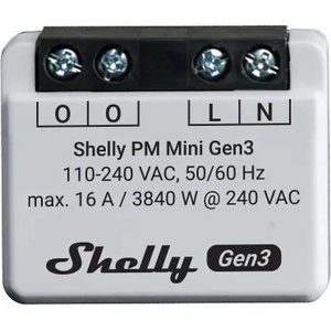 Shelly Смарт измервател Shelly - PM Mini Gen3, 16A, сив (3800235261613)