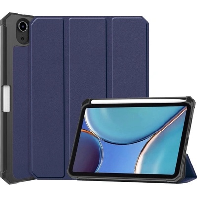 Vsetkonamobil 34242 LEATHER Zaklápací obal Apple iPad mini 2021 / iPad mini 2024 tmavomodrý